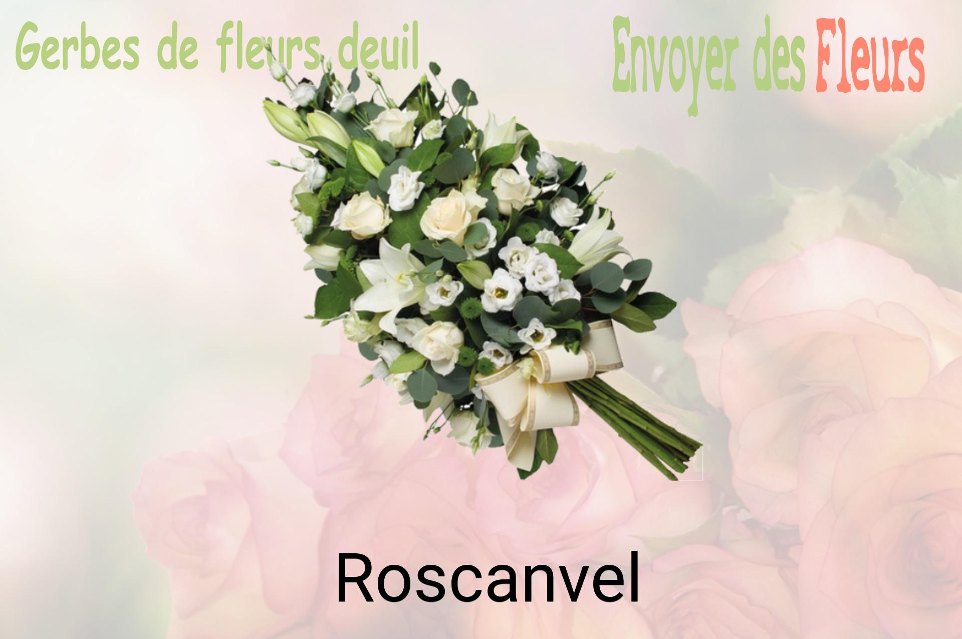 Gerbe de fleurs de deuil livrée à Roscanvel